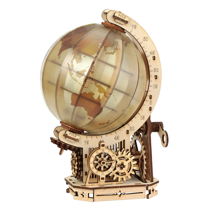 ウッドパズル地球儀11