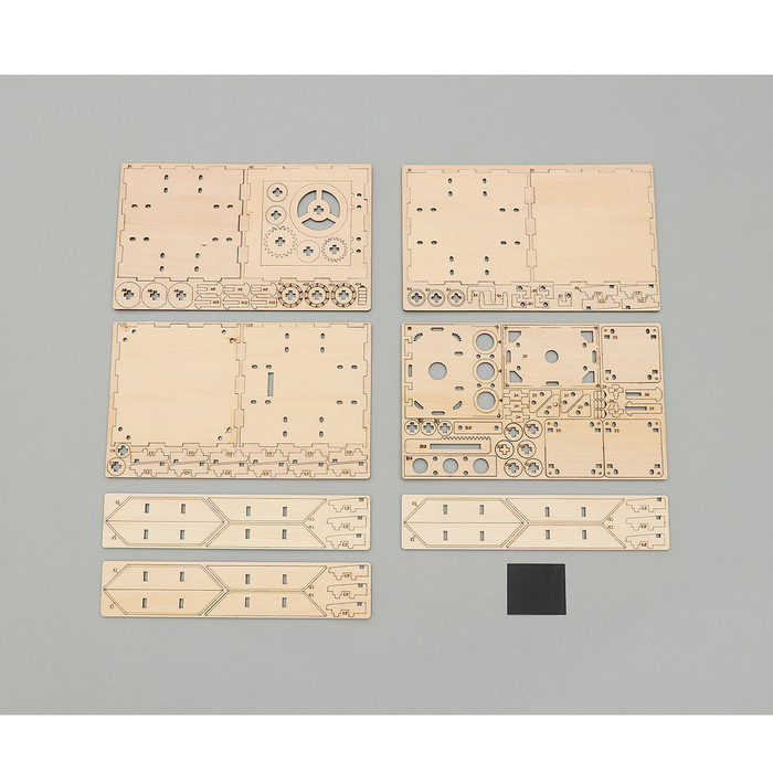 木製ダイヤル式金庫型貯金箱クラフトキット13