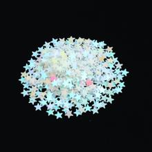 ホログラムグリッター1g　星　ホワイト