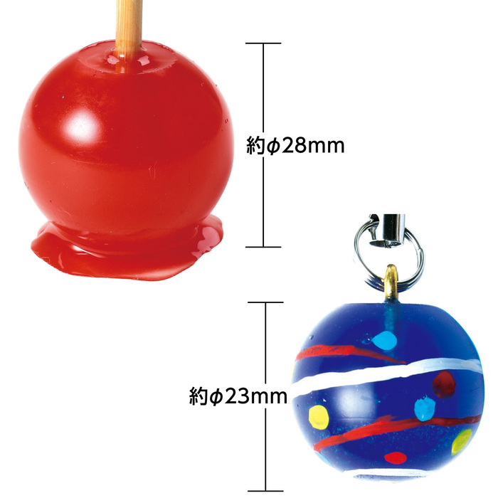 UVレジンクラフトキットりんごあめ＆ヨーヨー3