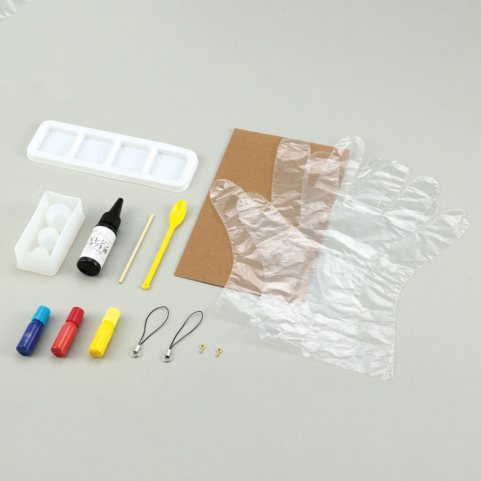 UVレジンクラフトキットりんごあめ＆ヨーヨー4