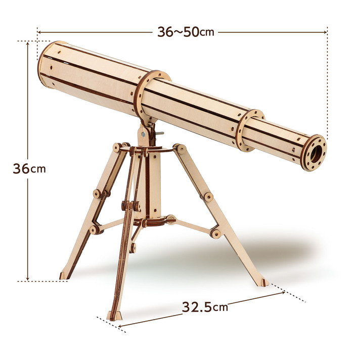 木製天体望遠鏡クラフトキット3