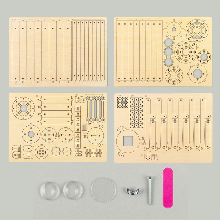 木製天体望遠鏡クラフトキット4