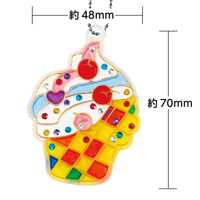 ぬりえフレームチャームキット　スイーツ3