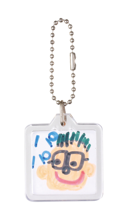 ワークショップ20人用セット　ワンタッチクリアキーホルダー　四角0