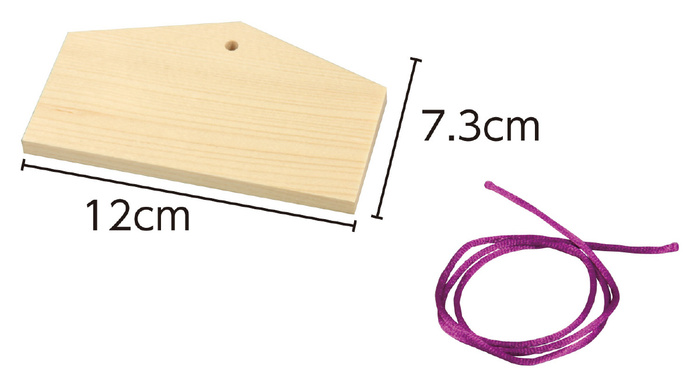 ワークショップ20人用セット　絵馬づくりヒモ付き2