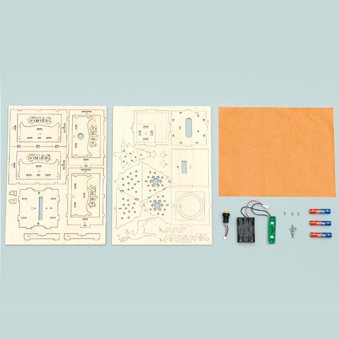 木製クリスマスランタンクラフトキット10