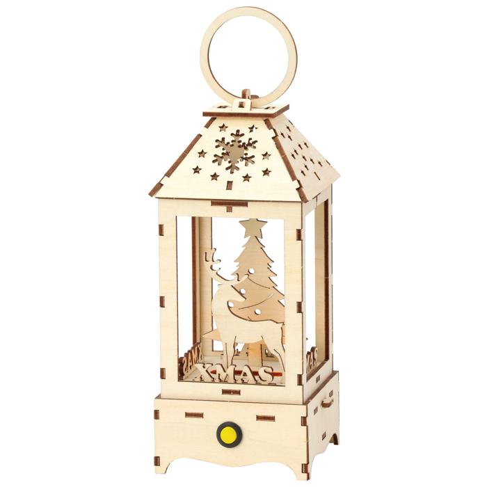 木製クリスマスランタンクラフトキット12