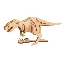 木製3Dパズル　ティラノサウルス