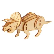 木製3Dパズル　トリケラトプス