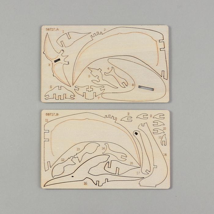 木製3Dパズル　プテラノドン3