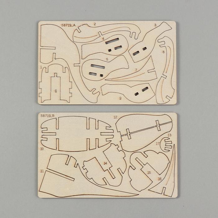 木製3Dパズル　ブラキオサウルス3