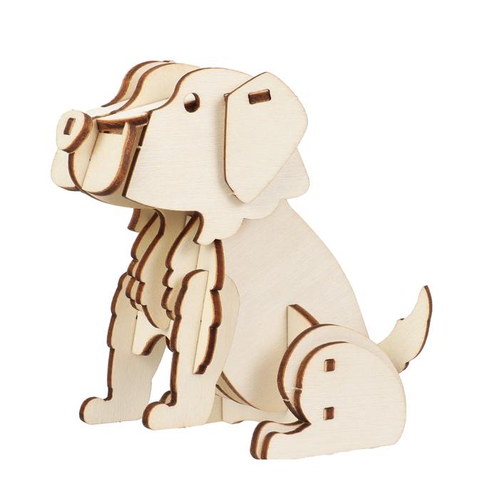 木製3Dパズル　レトリバー0