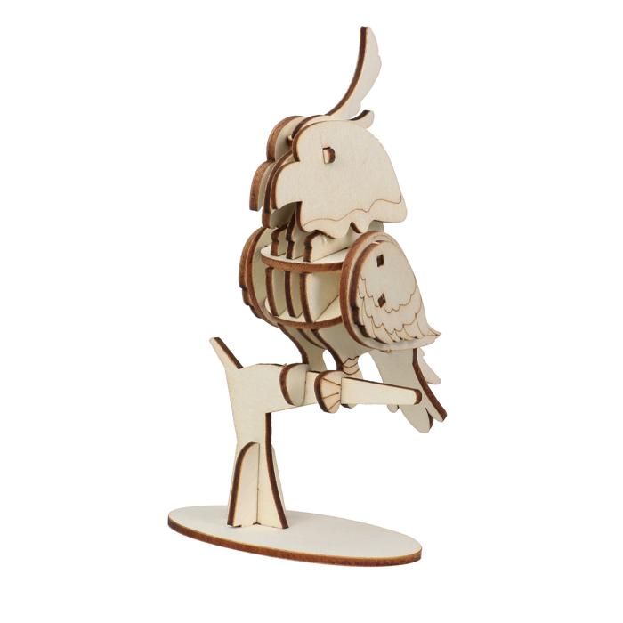 木製3Dパズル　インコ0