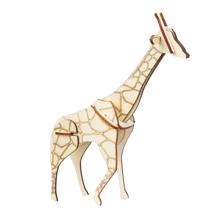 木製3Dパズル　キリン