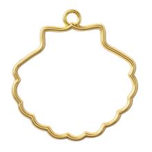 クラフト素材　空枠ゴールド貝