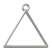 クラフト素材　空枠シルバートライアングル