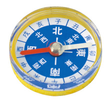 カラフル方位磁石　３０φ黄