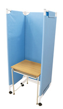 3連カラーパーテーション　ブルー