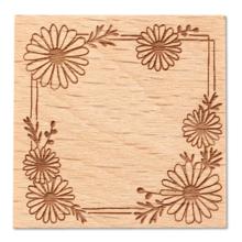 木柄スタンプ30　レトロフラワー　木春菊