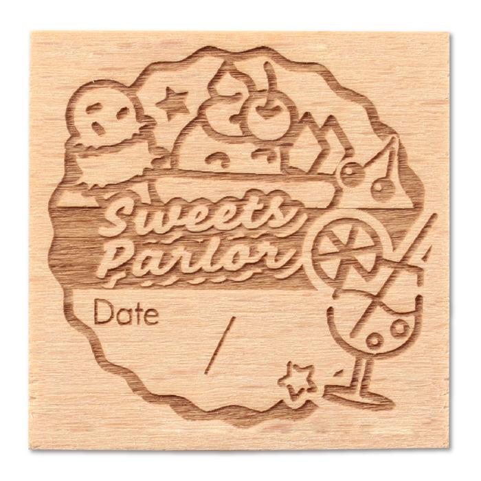 木柄スタンプ30 レトロポップ スイーツパーラー デイリーログ0