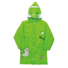 反射テープ付きレインコート　緑　M