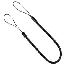 伸縮ストラップ　30cm　（両端ループ仕様）　黒