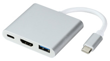 HDMI変換アダプター（USB C to USB C・USB A・HDMI）