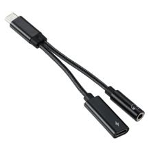 TypeC to 3.5mm＆TypeC　変換アダプタ（PD対応）