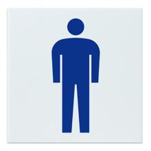 アクリル室名札　男子トイレ　200×200×5mm