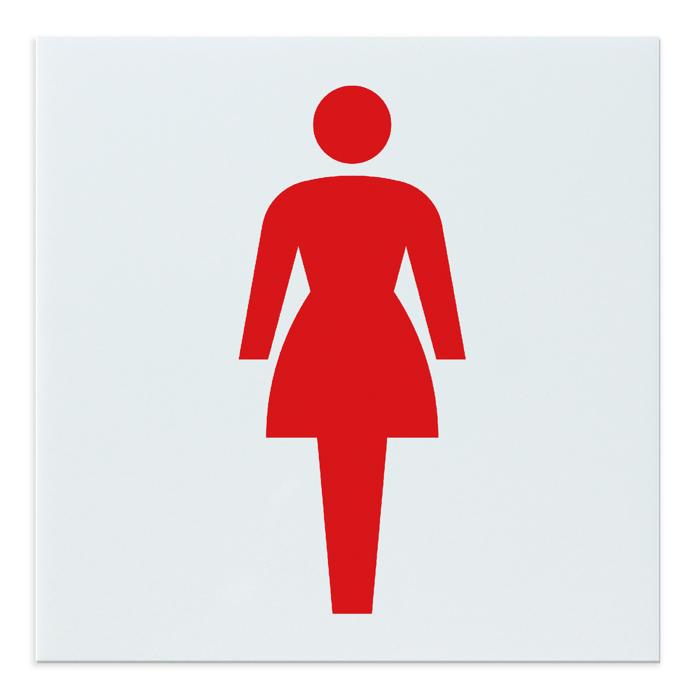 アクリル室名札 女子トイレ 200×200×5mm0