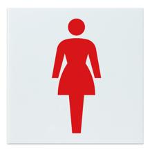 アクリル室名札　女子トイレ　200×200×5mm