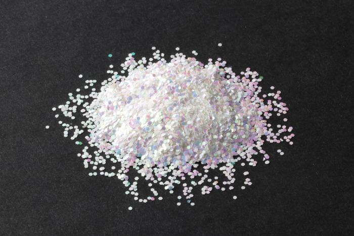 ラメ粉グリッター　ホワイト0