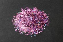 ホログラムグリッター　星　3mm　ピンク