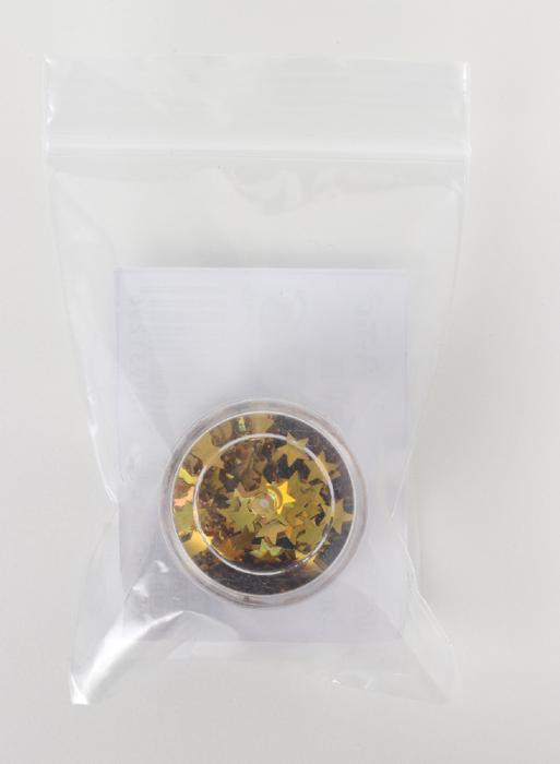 ホログラムグリッター　星　5mm　ゴールド1