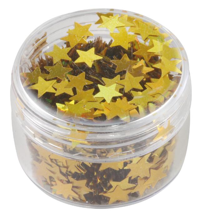 ホログラムグリッター　星　5mm　ゴールド2