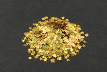 ホログラムグリッター　星　5mm　ゴールド