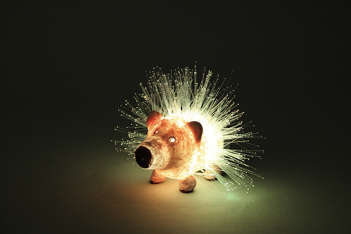 ペットボトルでつくる光ファイバーアート10