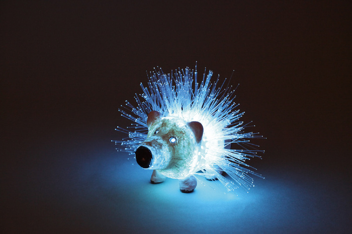 ペットボトルでつくる光ファイバーアート12