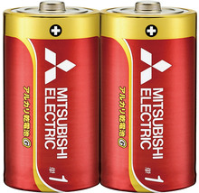 三菱乾電池アルカリＧ　単1×2本組　5パック（10本）