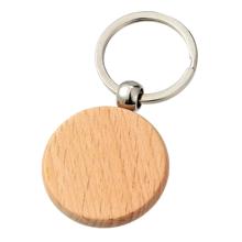木製キーホルダー　丸型