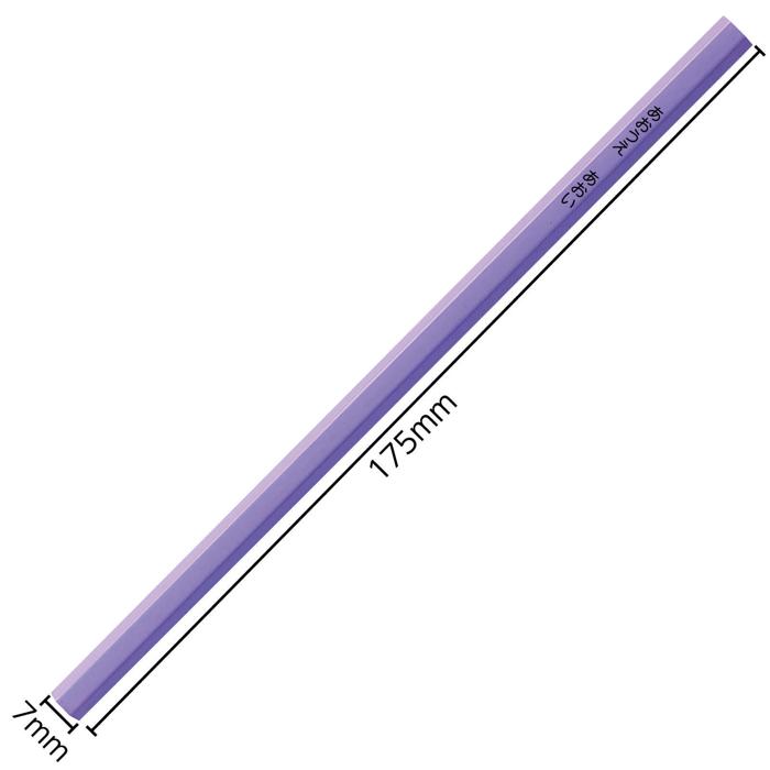 鉛筆2B(12本組) ラベンダー 名入れ印刷済1