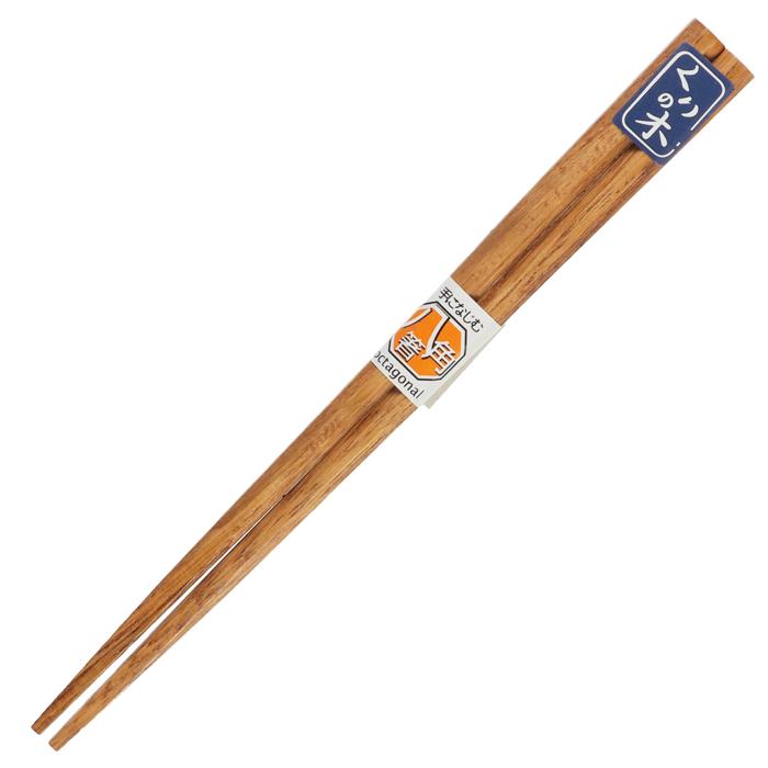 八角木箸　栗　16.5　名入れ印刷0