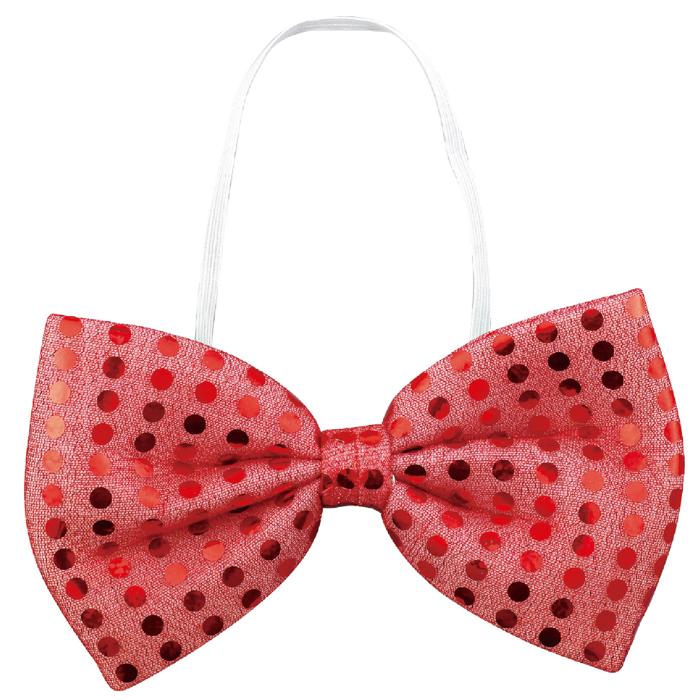 キラキラ蝶ネクタイ　赤0