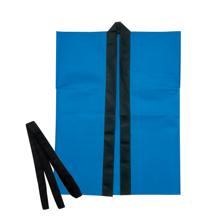 カラー不織布ハッピ　袖無　青　子供用　J