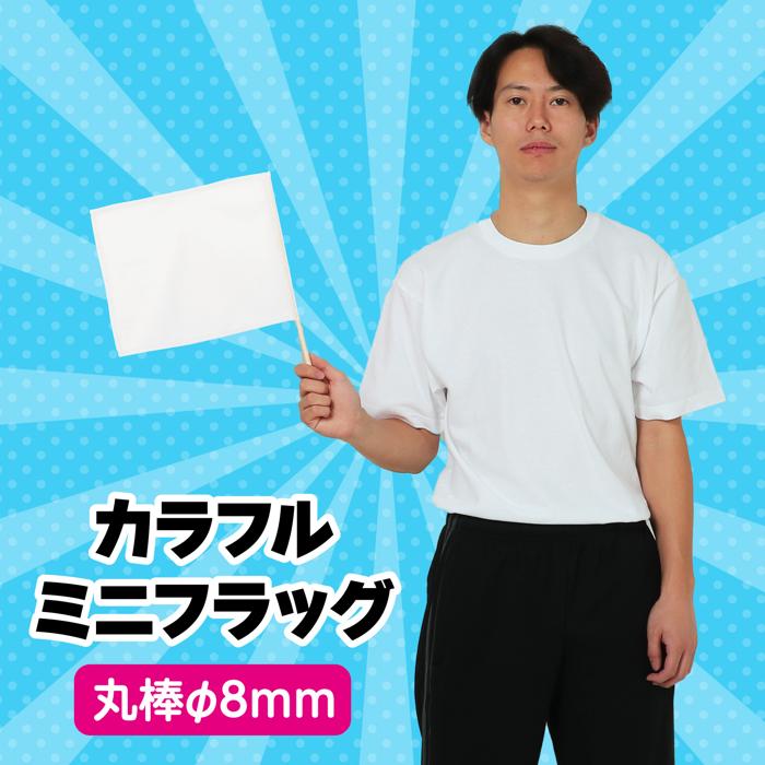 カラフルミニフラッグ 白1
