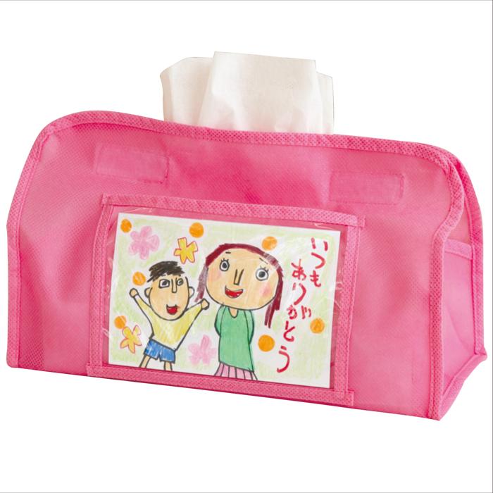 プレゼント　ティッシュカバー　ピンク0