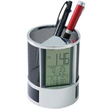 ペン立て時計（小物入れ付）