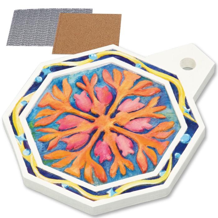 木彫八角なべしき0