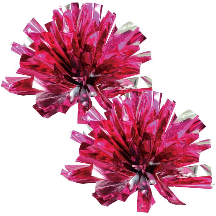 らくらくチアポンポン　ピンクシルバー0